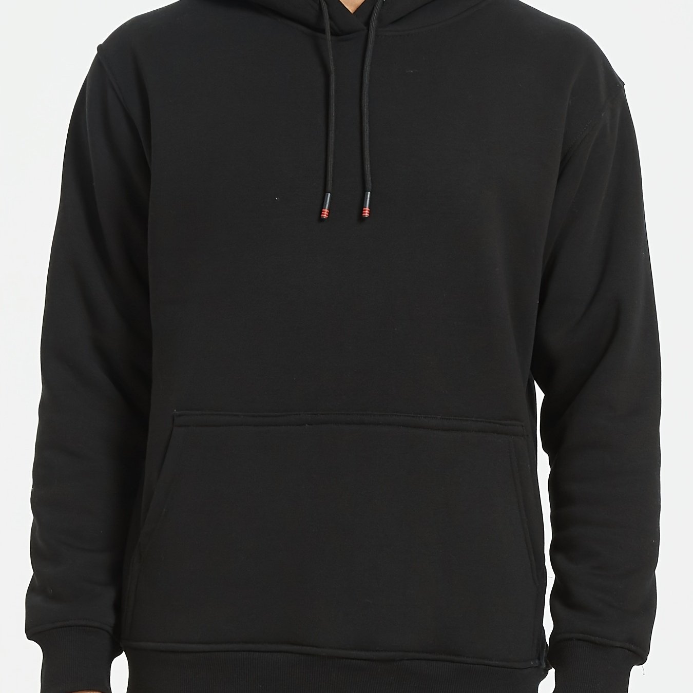 Men's Casual Stylish Solid Hooded Sweatshirt, Long Sleeve Tees For Spring\u002Fautumn, Men's Clothing, Plus Size