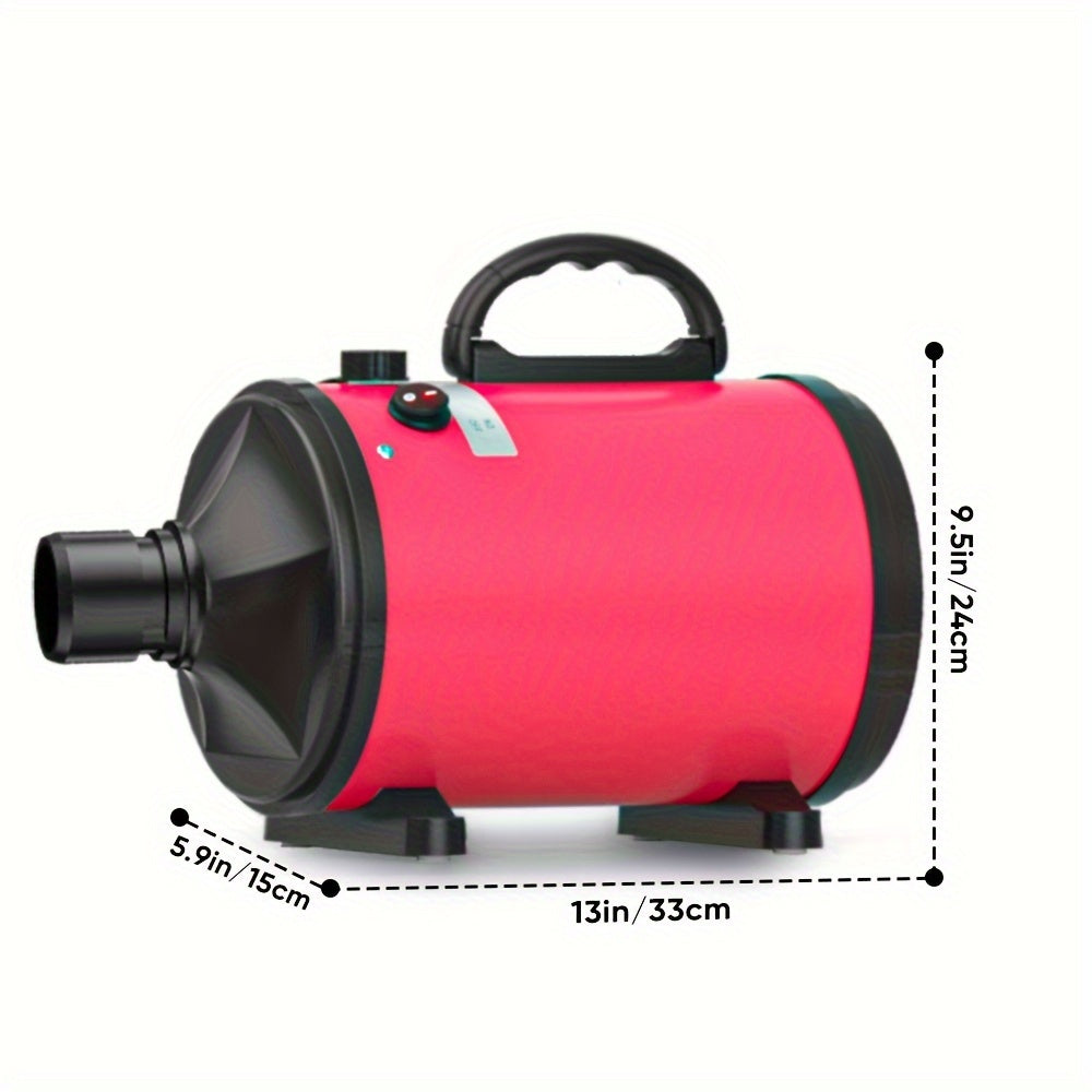 Aookupett Dog Dryer Pour Toilettage Chien Sèche-cheveux, 2800w \ u002F3.8HP Séchoir Haute Vitesse Pour Chiens, Séchoir à vitesse réglable en continu pour animaux de compagnie, Sèche-cheveux pour chien et chat avec chauffage, 4 buses, ménage