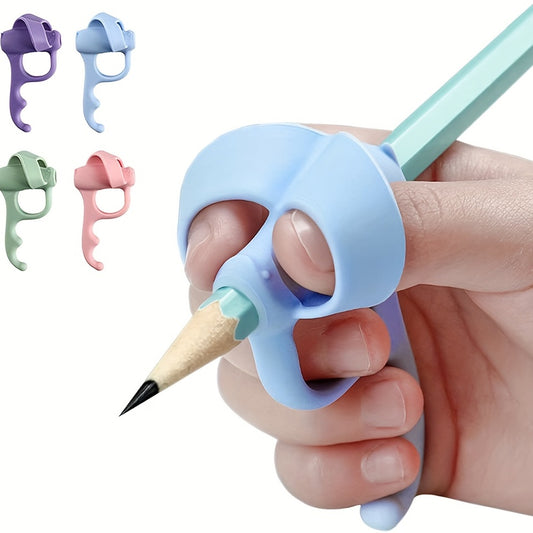 4 Pieces Pencil Grips Trainer For Both Left-Handed And Right-Handed, Handwriting Aid Correction Tool For Preschool Homeschool Classroom