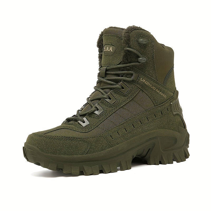 Men's Outdoor Service Boots Combat Boots, Casual Lace-up Walking Shoes, Army Boots Military Boots For Training