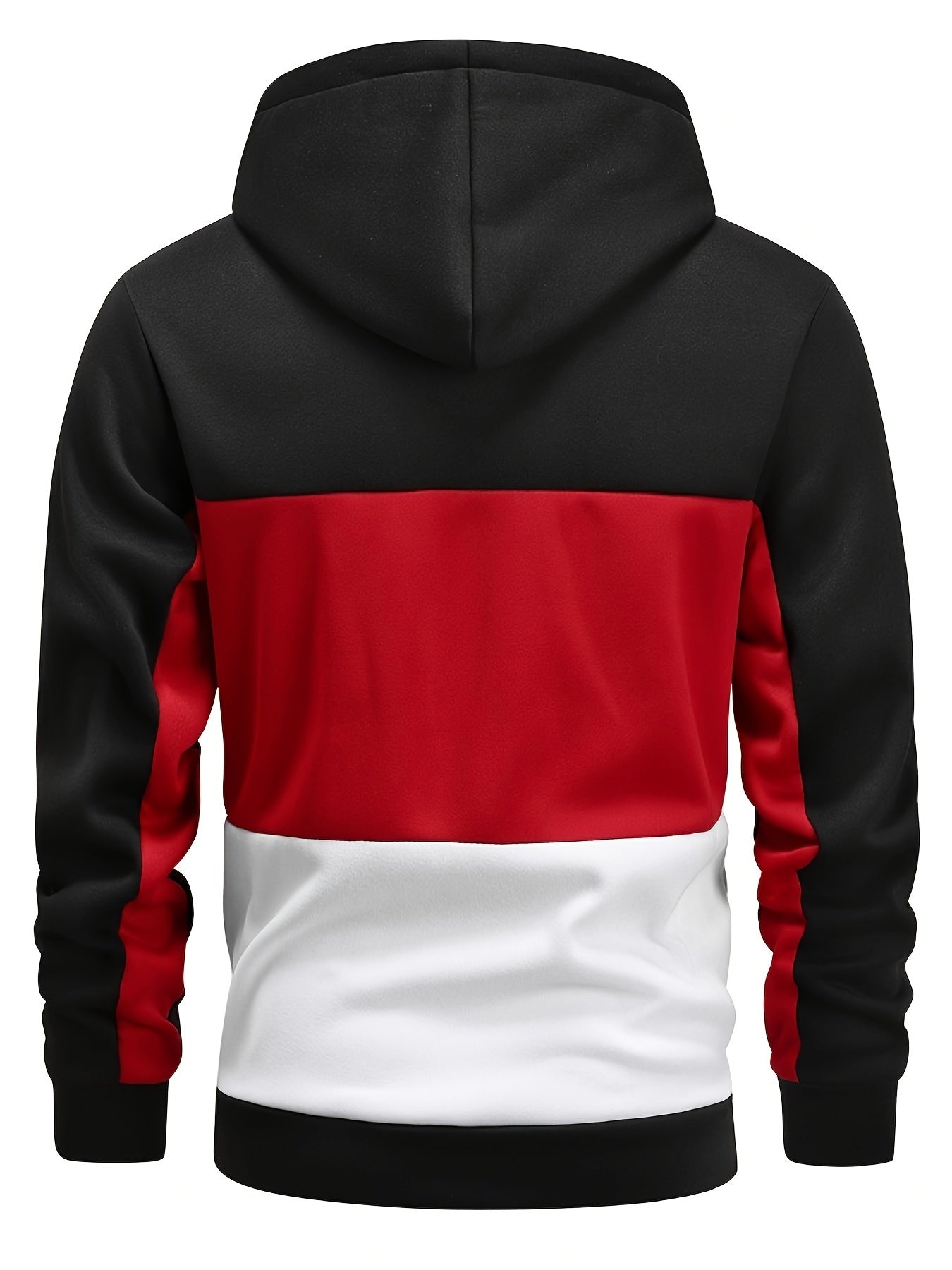 Color Block Hoodie, Cool Hoodies pour hommes, Casual Graphic Design Pull Sweat à capuche avec poche kangourou Streetwear pour l'hiver automne, comme cadeaux