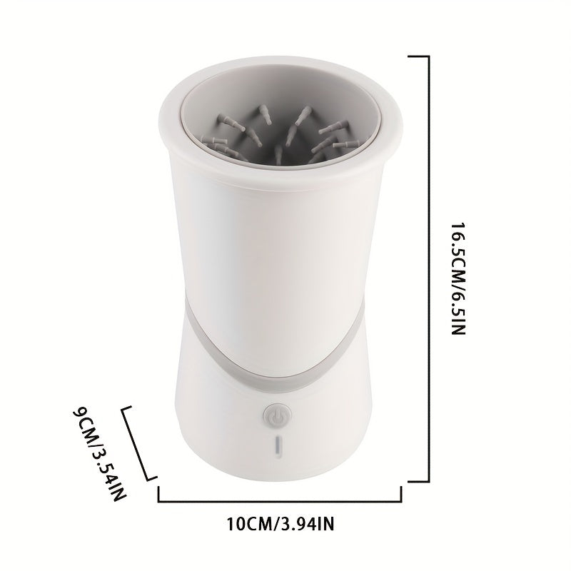 Tragbarer automatischer Hunde pfoten reiniger, Hunde pfoten wasch becher, USB wiederauf ladbare Haustier reinigungs bürste Fuß reiniger