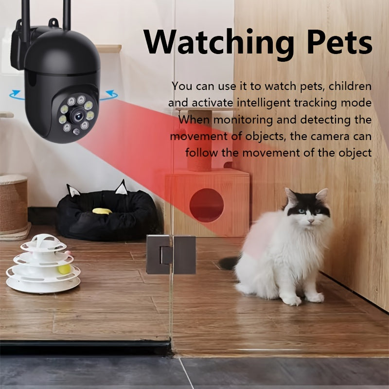 Smart Home Security Camera: HD 1080P Wifi Ball Camera with Dual-Frequency, Alexa & Google Home Compatible, Motion Detection & Two-Way Audio, No TF\u002FSD Card Needed