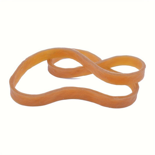25pcs Large Rubber Bands 160mm X 6mm Wide Strong Rubber Bands For Office Home School Supplies Dark Yellow