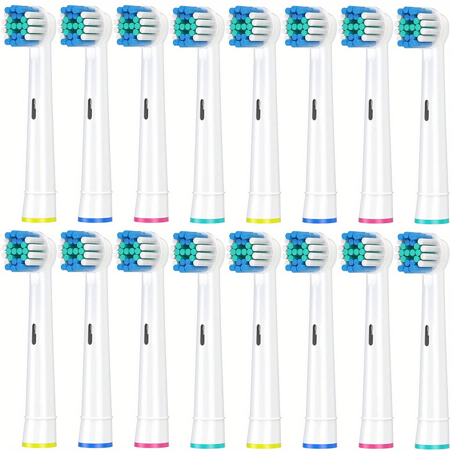 Replacement Heads Compatible With Braun Oral B Electric Toothbrush, Sensitive Toothbrush Heads For Pro 1000\u002F9000\u002F 500\u002F3000\u002F8000\u002FSmart\u002FGeinus Toothbrush-16 Pack