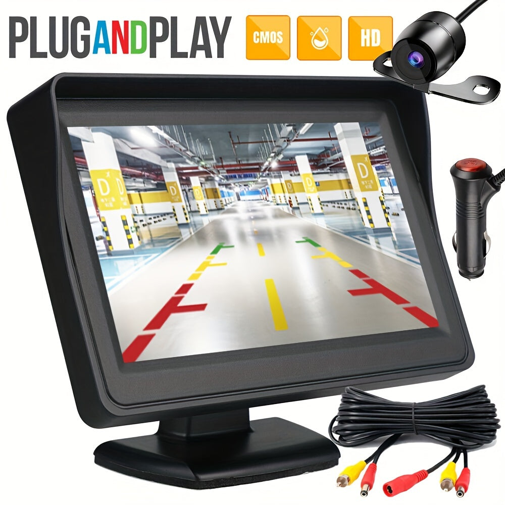 Upgrade Your Car With A Waterproof HD Reversing Camera & 4.3 Display