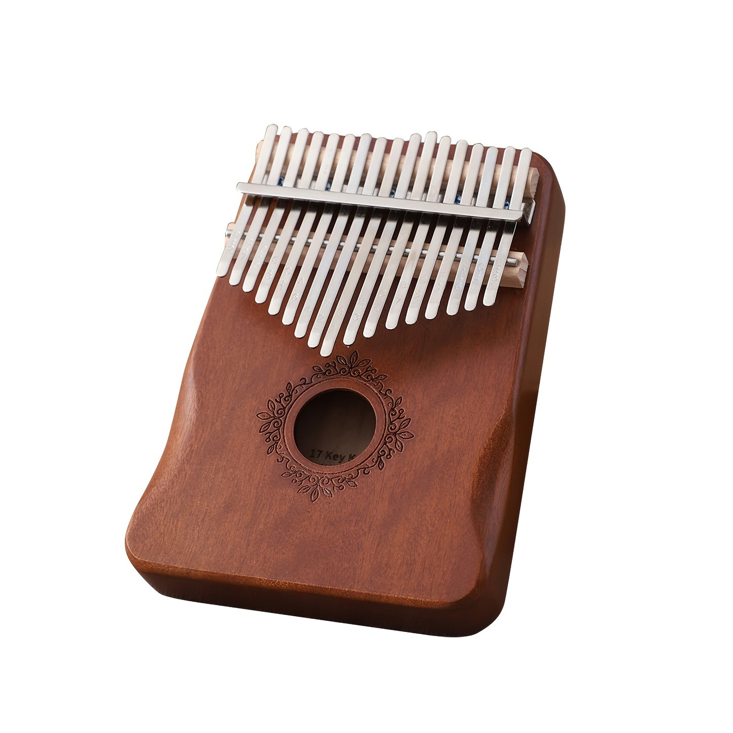 17 Keys Kalimba Thumb Piano, Ergonomic Portable Finger Piano, Retro Style Mbira Finger Piano With Study Instruction And Tune Hammer, Music Gifts For Adults Beginners Lovers Players Professional