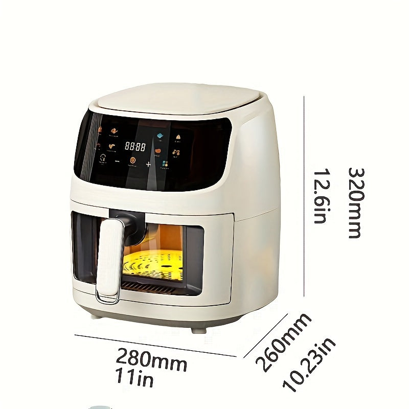 1pc , Air Fryer , 5 Quart Air Fryer Oven With Smart Cooking Programs , Large Capacity Multifunctional Electric Fryer , Household Electronic Touch Control Multifunctional Air Fryers , Kitchen Appliance