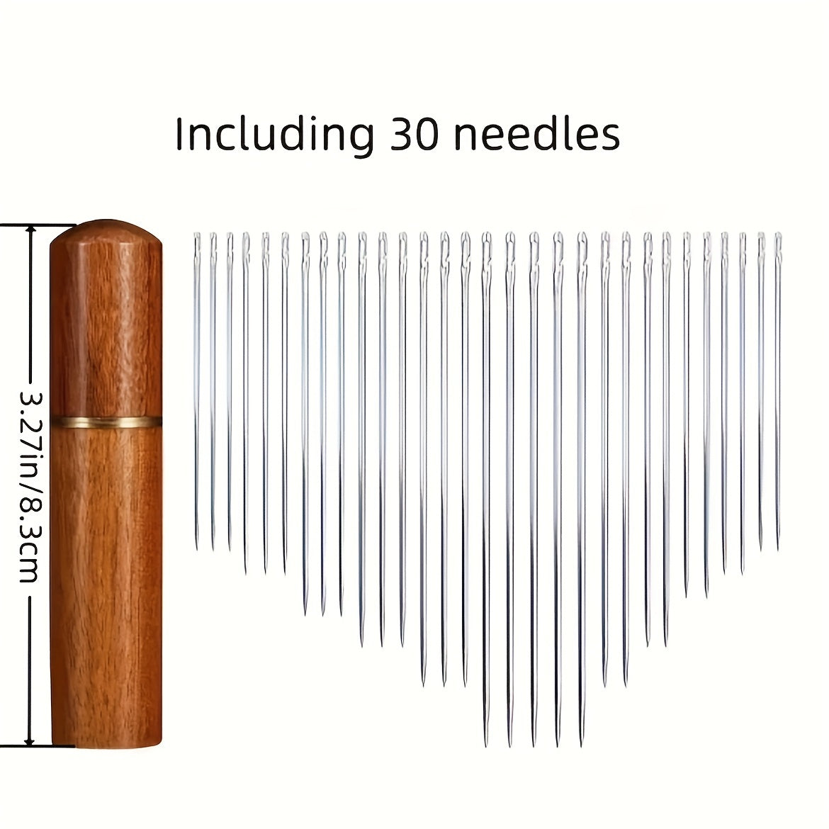 1set Free Needle Home Elderly Special Clothing Needle Sewing Blind Needle Free Recognition Hand Sewing Open Mouth Quilt Clothes Sewing Needle