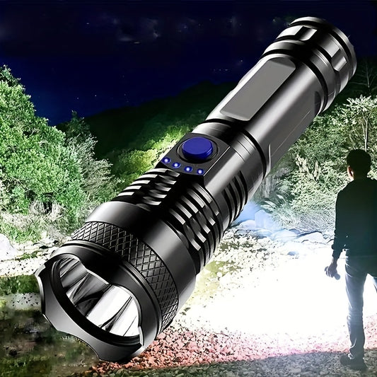 Super Bright USB Rechargeable Handheld Flashlight - Perfect for Camping, Backpacking, and Hiking!