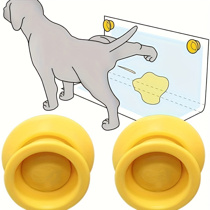 2 piezas de imán de pared portátil Pet Pee Pad Holder para perros, Potty Training Pad Holder para levantar piernas con adhesivo fuerte e imanes para perros