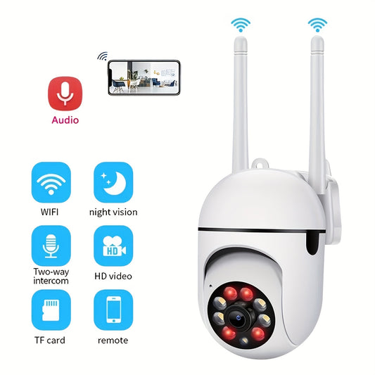 Security Camera Outdoor, AFGVK WiFi IP Camera Home Security System, Floodlight AI Motion Detection, Two Way Audio, Color Night Vision, PTZ 1080P, Waterproof Video Surveillance Camera