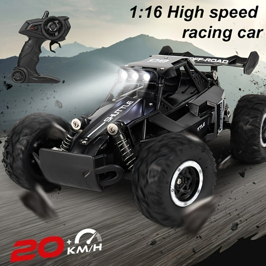 1:16 Small High-speed Off-road 2.4G Remote Control Car Drifting 20KM\u002FH To Adapt To Various Road Sections Anti-collision Settings Rubber Big Tires Christmas, Halloween, Thanksgiving Gift