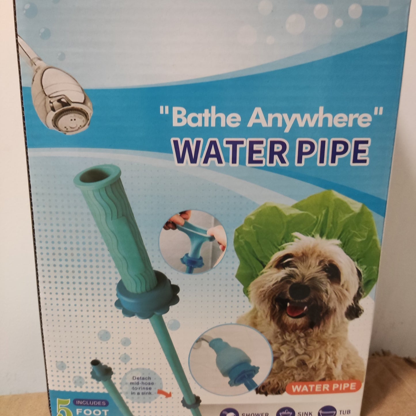 Perro manguera de lavado de silicona accesorio, bañista mascota para ducha y lavabo, rociador de ducha de mano