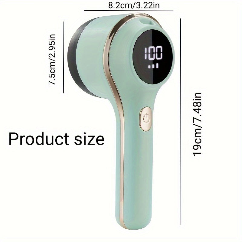 1pc, Fabric Shaver, Electric Lint Remover, USB Rechargeable Sweater Shaver, Power Lint Shaver, Fuzz Remover, Pilling Remover, Portable Hairball Trimmer For Clothes, Bedding, Furniture, Carpet, Sofa, Cleaning Supplies, Cleaning Gadgets