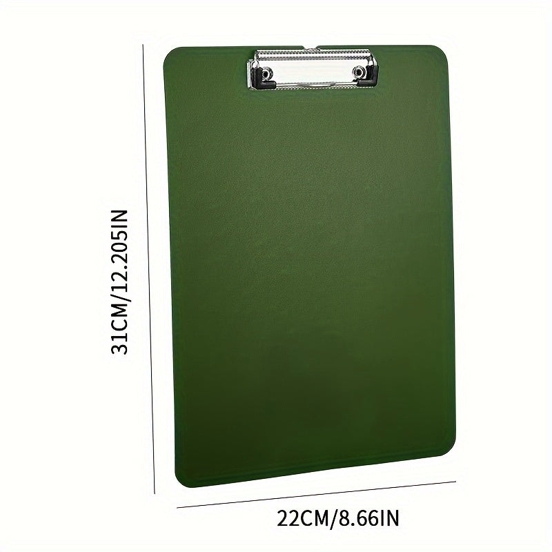 20 packs, A4 folder, clipboard, Clipboard, Memo, paper organizer, School supplies, Office stationery, green