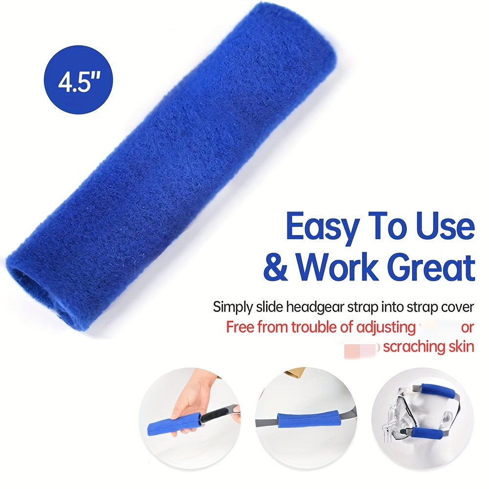 2pcs Soft-Fleece CPAP Strap Covers - Universal and Reusable, Reduce Red Marks and Skin Irritation