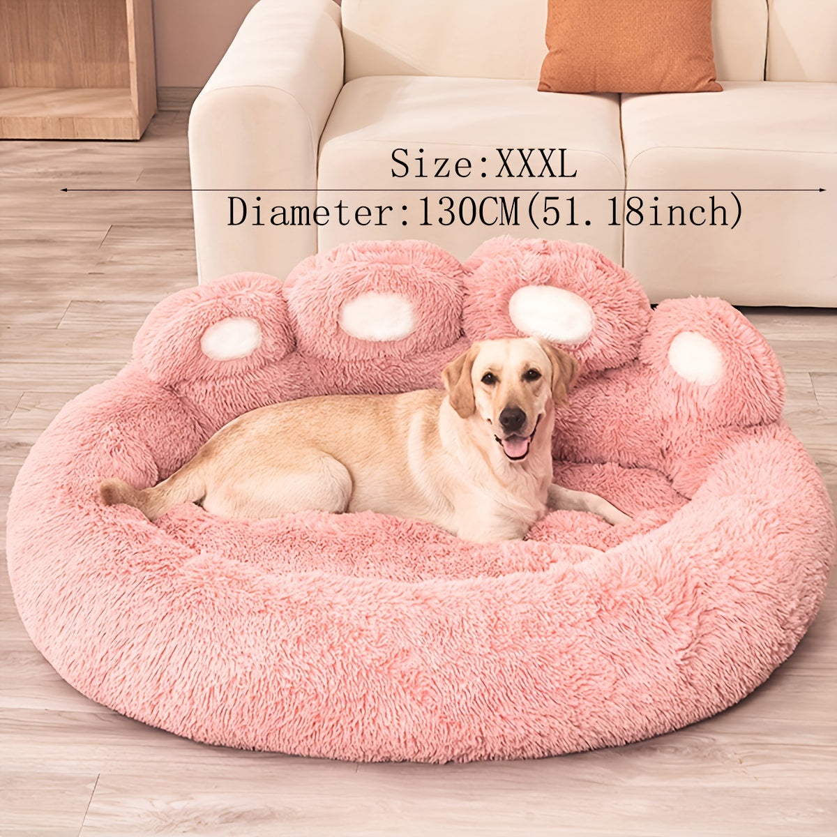 Cozy Bear Paw Pet Bed For Dogs And Cats - Soft And Comfortable Sleeping Solution For Your Furry Friend