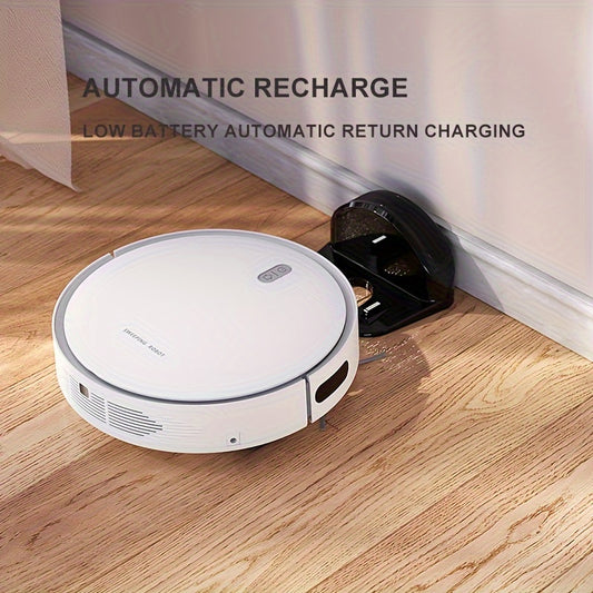 1pc, Smart Robot Vacuum Cleaner, Automatic Robot Vacuum Cleaner, Self-Charging Mopping Machine 3-in-1 Large-scale Sweeping For Pet Hair Dry Wet Mopping And Disinfecting Floors Strong Suction Sweeper Vacuum Cleaner