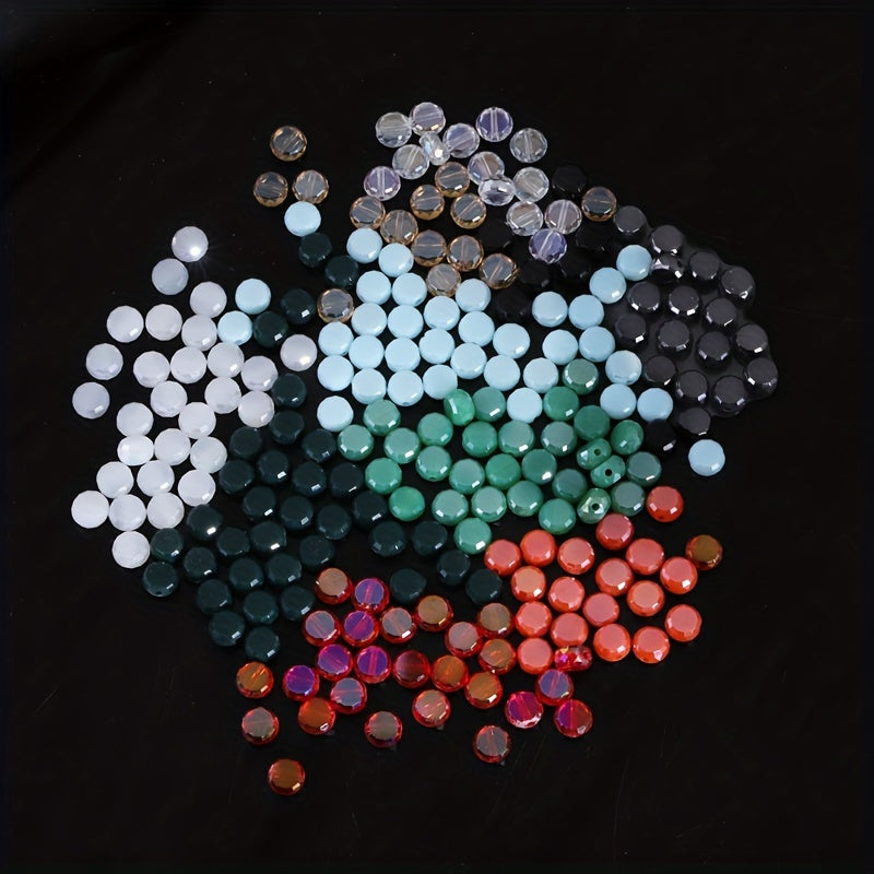 50Pcs 8mm Round Faceted Beads For DIY Valentine's Day Bracelet Necklace Jewelry Making Accessories