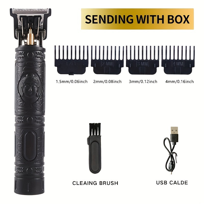 Máquina de cortar cabelo recarregável USB, barbeiro profissional, aparador de cabelo elétrico, barbeador de barba, máquina de corte de cabelo masculino (o melhor presente para pai, amante)