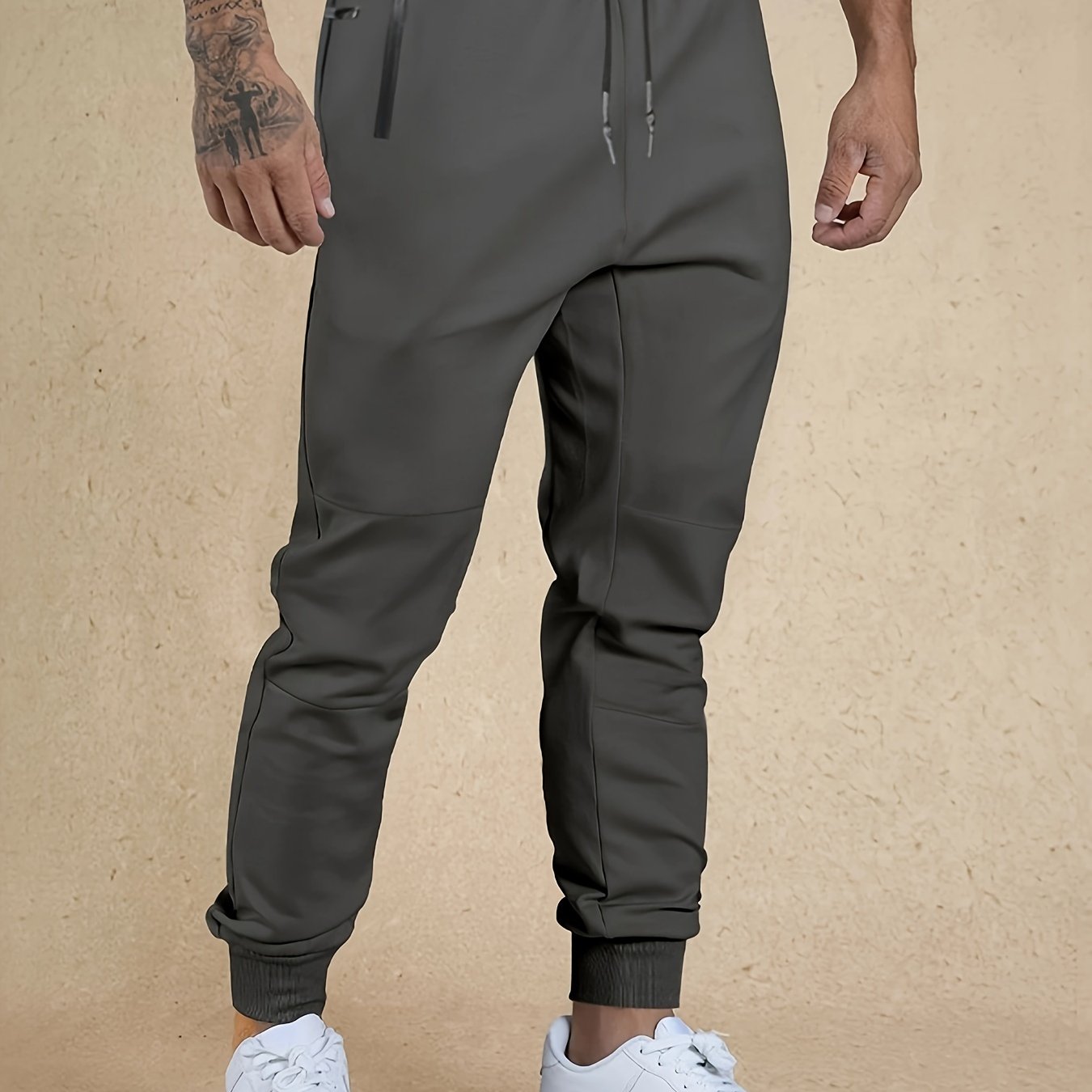 Drawstring Sweatpants Loose Fit Pants Men's Casual Joggers For Men Winter Fall Running Jogging