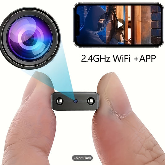 Menor câmera WiFi sem fio, câmera HD 480P, monitor de bebê, mini câmera para animais de estimação, câmera de 2,4 GHz, detecção de movimento para IOS \u002FAndroid APP, para exterior \u002FIndoor