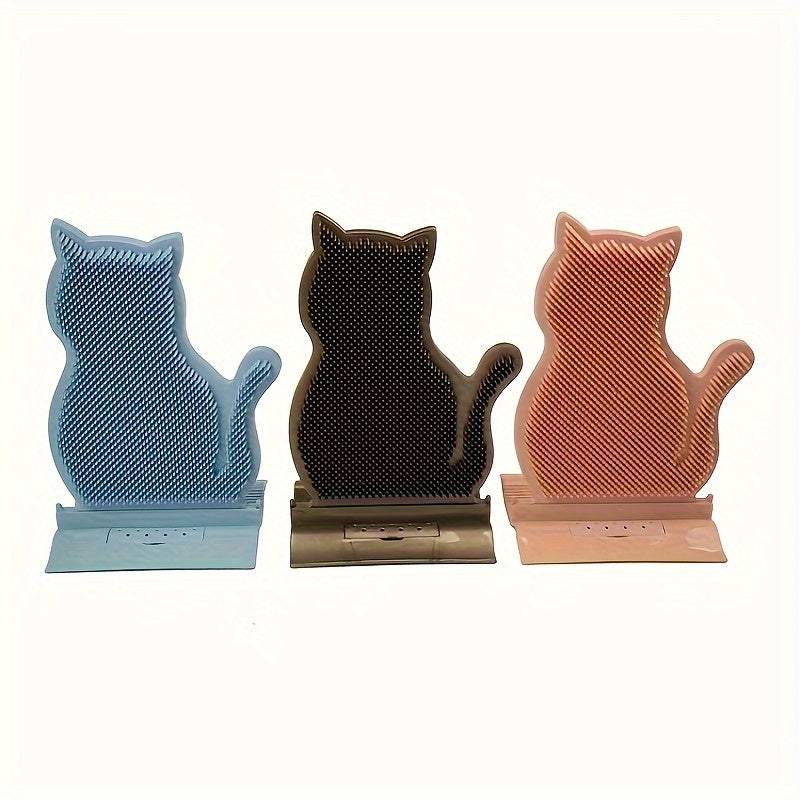 Peigne d'épilation pour animaux de compagnie et brosse à gratter pour chiens, chats, chatons et chiots-Outil de toilettage pour masser, masser et gratter-Fournitures pour animaux de compagnie heureux et en bonne santé