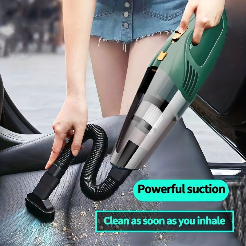 Car Mounted Wireless Vacuum Cleaner With Strong Power And Large Suction Mini Hand-held Car Vacuum Cleaner Household Indoor Small