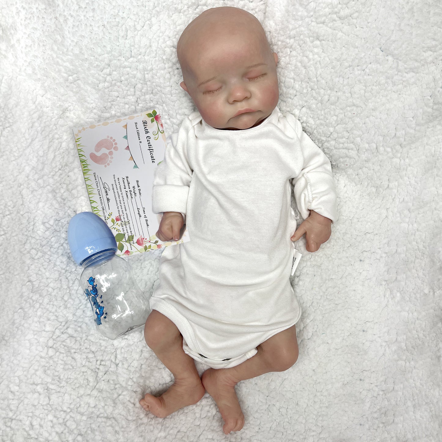 17.72inch Soft Silicone Reborn Baby Dolls - Sleeping Boy & Awake Girl - Perfect Family Gift! , Halloween\u002FThanksgiving Day\u002FChristmas gift