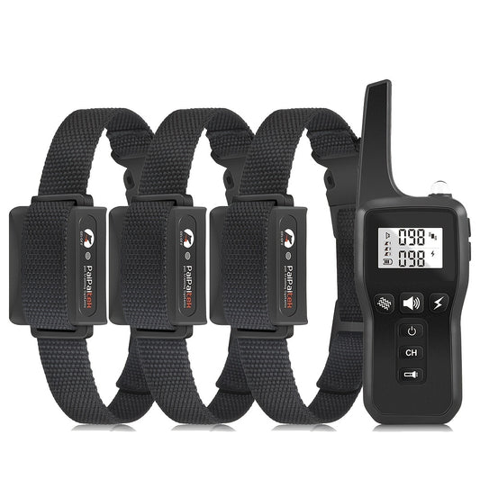 Waterproof Dog Shock Collar with 3280ft Remote Range and 3 Training Modes for Multi-Dog Owners