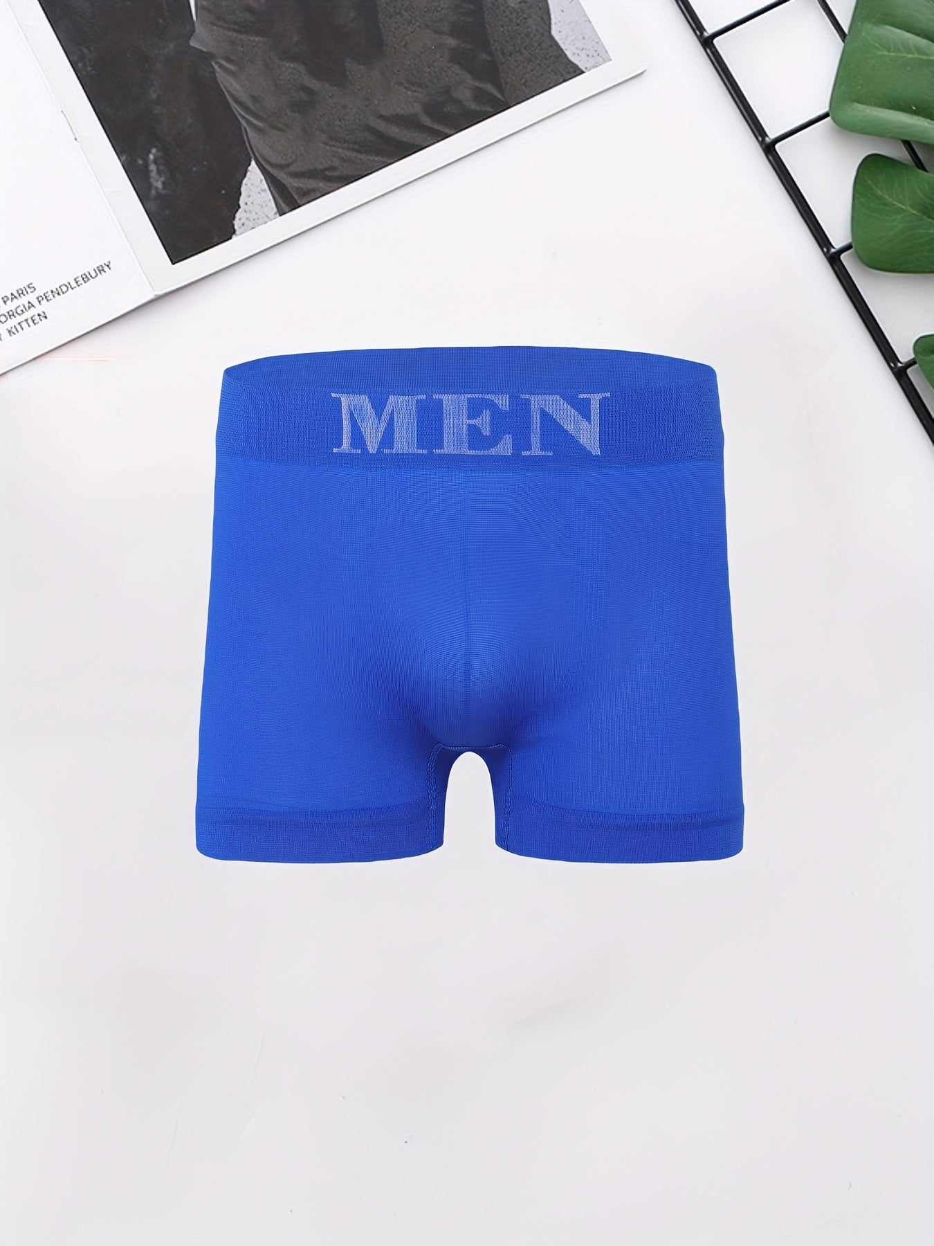 10pcs Men's Seamless Breathable Comfy Quick Drying Sports Boxer Briefs, Naked Feeling Boxer Trunks, Men's Underwear, Suitable For Size S\u002FM\u002FL