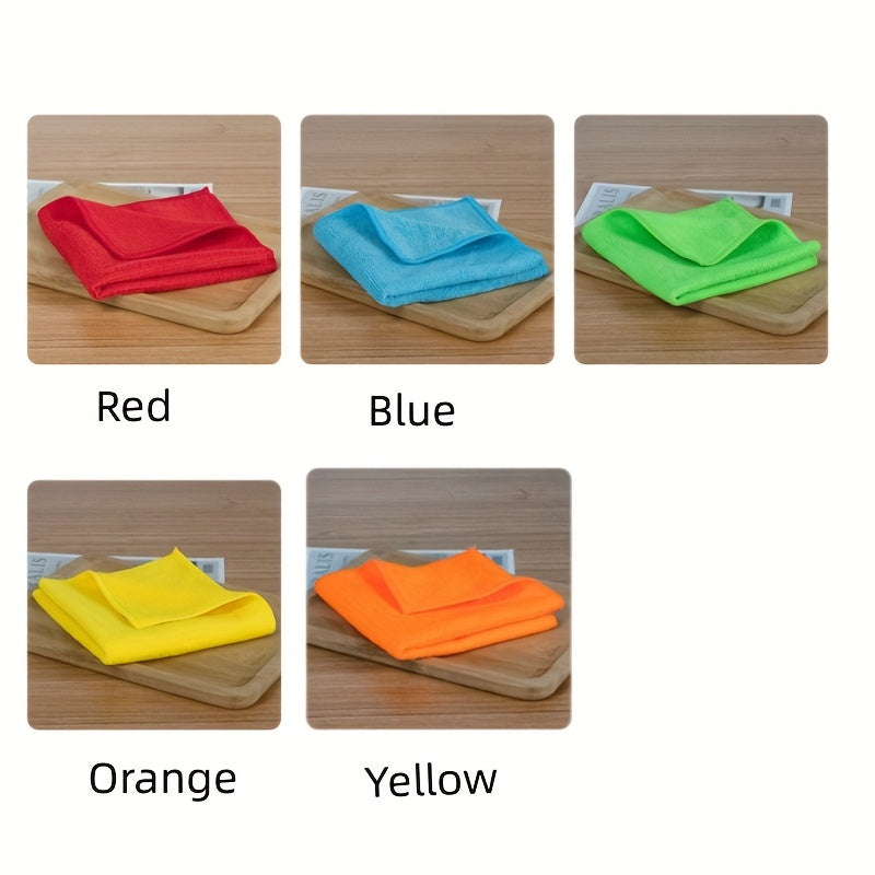 12pcs, Microfiber Cleaning Cloth, Dishwashing Cloth, Multifunctional Cleaning Towel, Household Rag, Kitchen Bathroom Cleaning Towel, Durable Absorbent Towel, Window Wiping Cloth, Cleaning Supplies, Cleaning Gadgets, Back To School Supplies