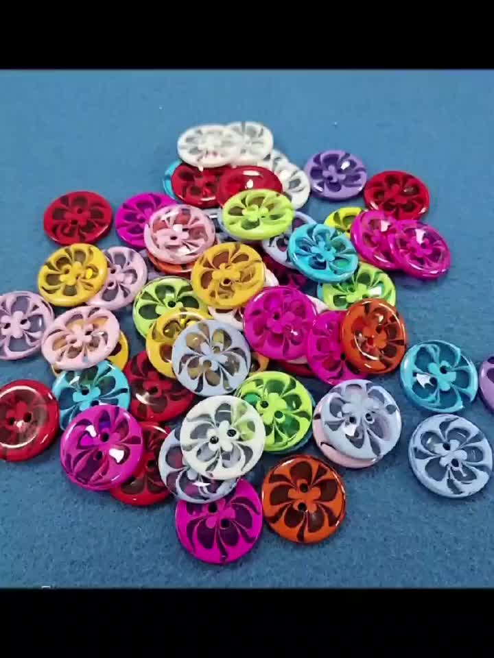 50pcs, Mixed Color 0.51inch Resin Buttons For Children's Clothing Sewing Supplies DIY Handmade Materials, Sewing Crafts DIY Handmade Supplies, Plastic Sewing Buttons, Clothing Sewing & Knitting Supplies, Clothing Sewing Supplies