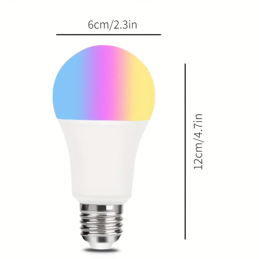 Smart LED Bulbs Work With Alexa, Google Home, Support Voice And Remote Control Music Sync Color Changing Lights Timer Scheduler Smart Home Device