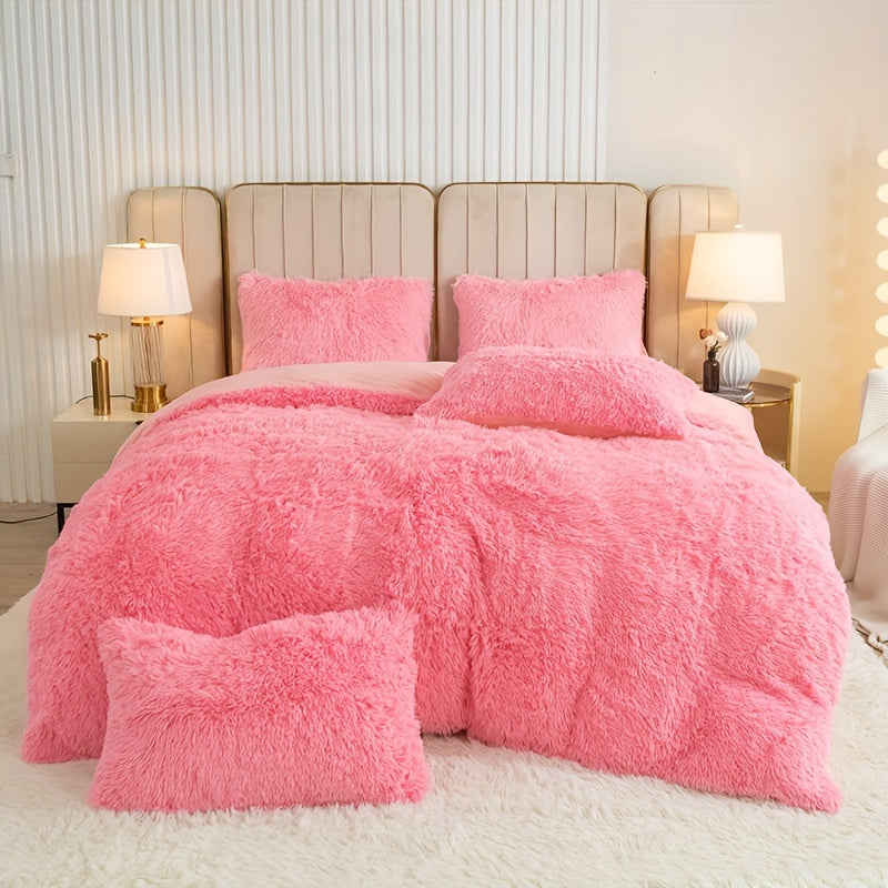 3pcs Multi-color Polyester Bedding Set, 1pc * Duvet Cover + 2pcs * Pillowcase, Without Pillow Core