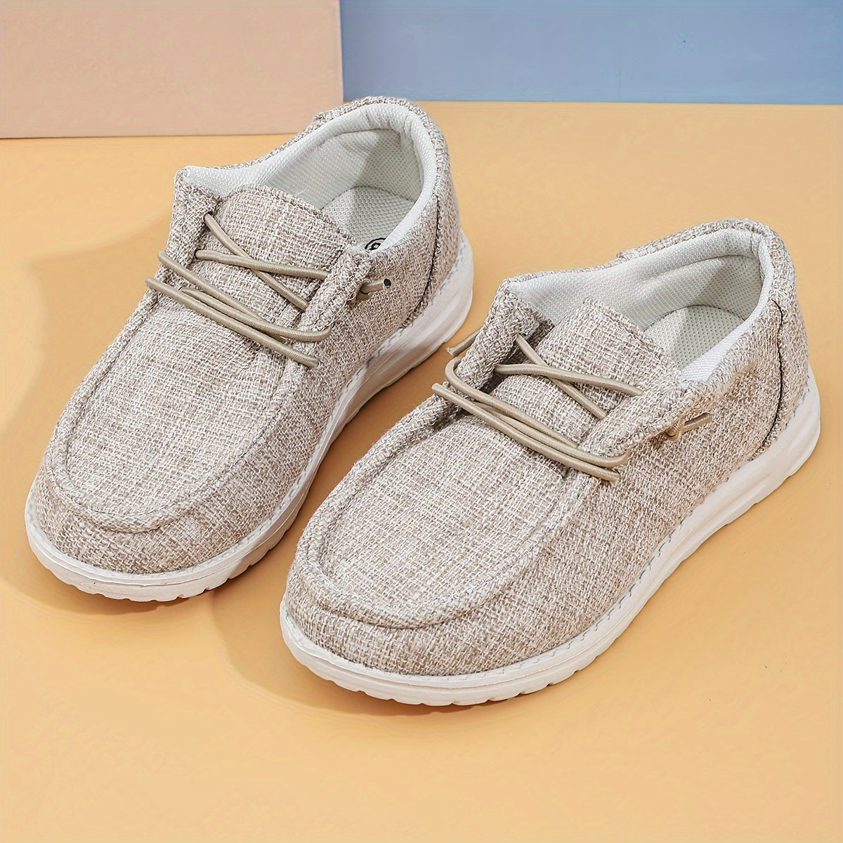 Boy's Trendy Solid Woven Knit Breathable Loafer Shoes, Comfy Non Slip Casual Sneakers For Kids Outdoor Activities