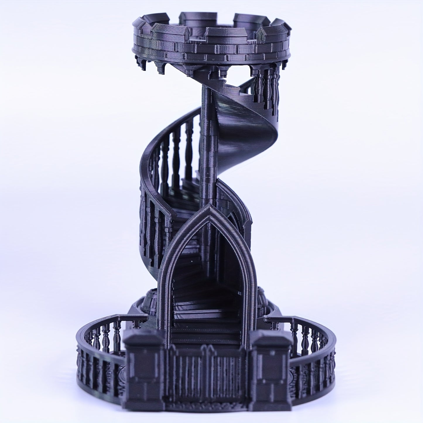 Torre de dados dnd, castelo e bandeja retrô pintados à mão, torre de rolamento para masmorras e dragões, jogos de mesa de rpg, presente de jogos