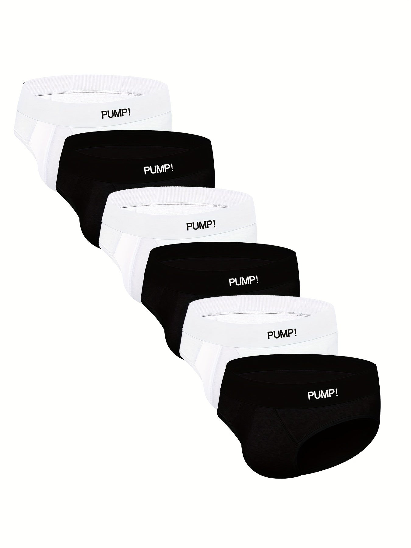 6pcs Hommes de Coton Bloc de Couleur Respirant Confortable Séchage Rapide Slip