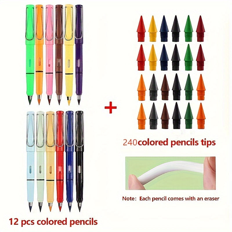 Office And School Supplies Writing Supplies And Correction Tape 252 Pieces\u002Fset Colored Pencil