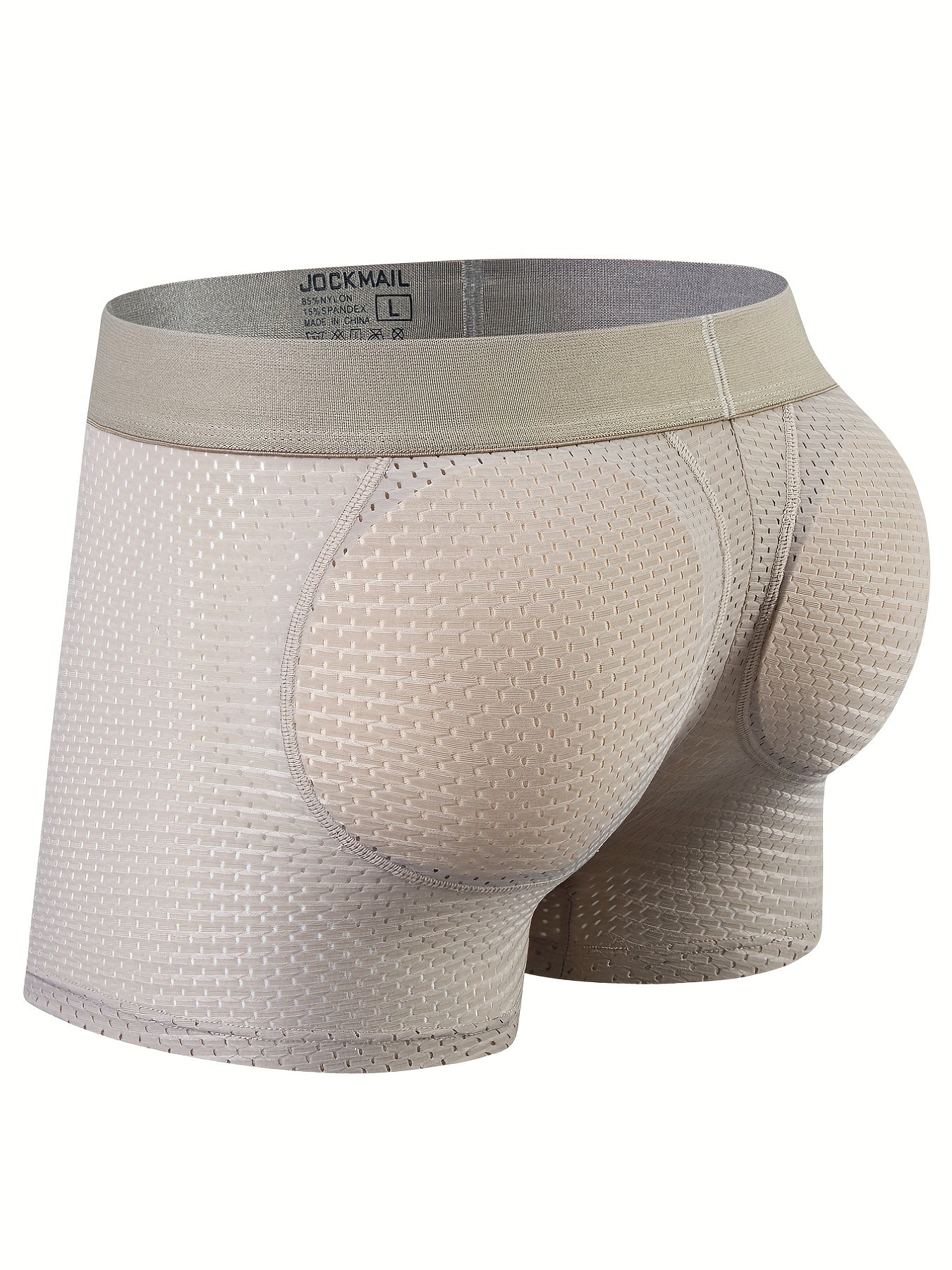 1 peça cueca boxer masculina sexy fashion respirável macia e confortável com elevação do bumbum