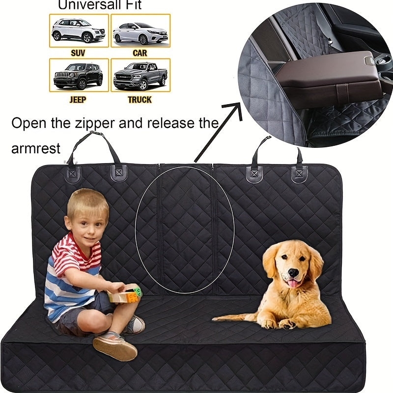 Waterproof Non-Slip Rear Seat Pet Car Mat for Dogs - Protect Your Car Seats and Keep Your Pet Comfortable