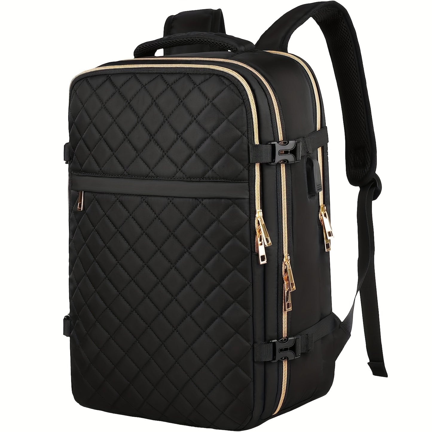 Mochila de mão, mochila grande de viagem feminina aprovada para voo, bolsa de itens pessoais de companhias aéreas com compartimento para laptop, mochila escolar para meninas