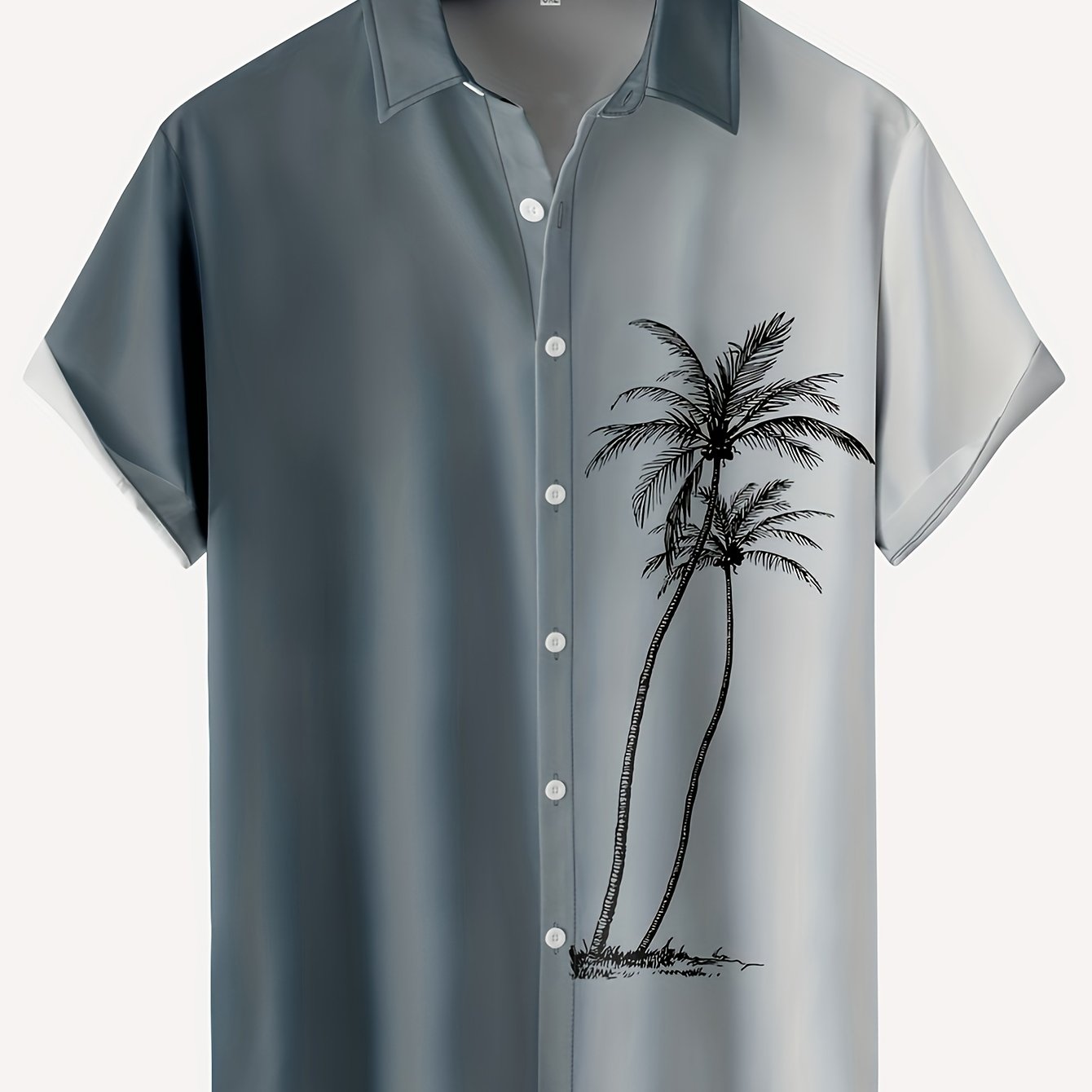 Plus la taille des hommes de noix de coco arbre à manches courtes chemise hawaïenne, surdimensionné en vrac vêtements pour les grands et grands gars, Best Sellers cadeaux