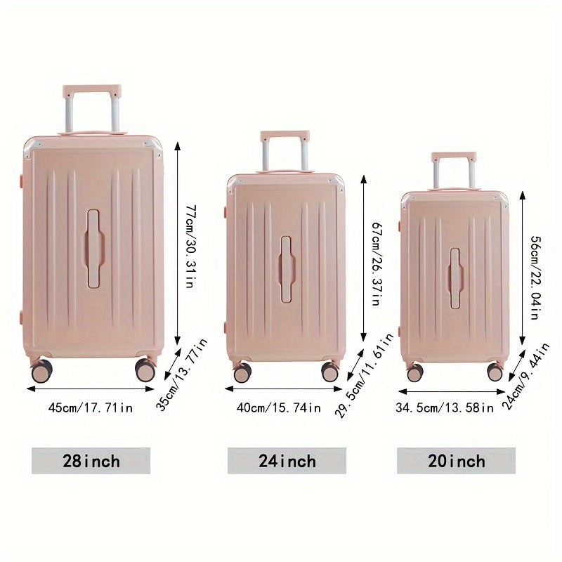 20\u002F24\u002F28 Inch Trolley Suitcase, Functional Large Capacity Luggage, Travel Suitcase With Spinner Wheel & Password Lock