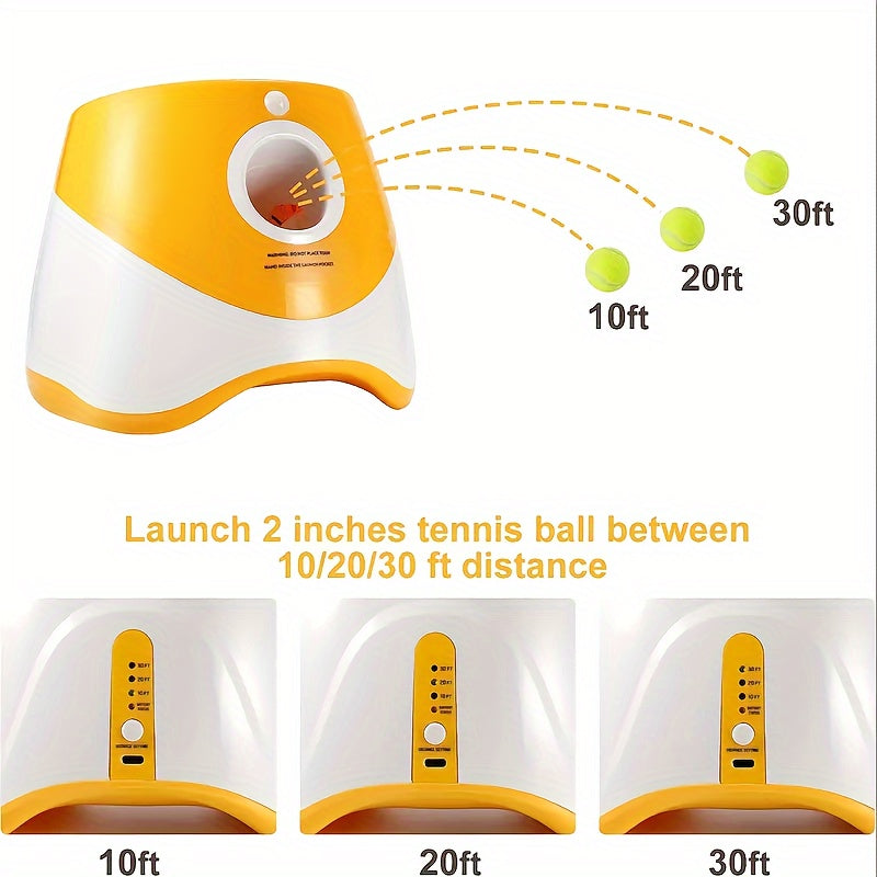 Automatic Dog Ball Launcher - Interactive Pet Toy for Fetch Training and Exercise