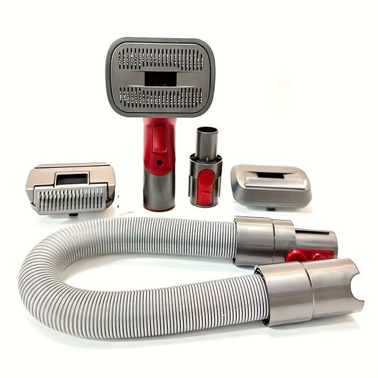 Kit de herramientas de novio para aspiradoras Dyson, accesorio de vacío de pelo de cepillo de perro para Dyson V7 \ u002F8 \ u002F10 \ u002F11 \ u002F15, adecuado para perros de pelo largo o mediano, peluquero de perro asistido por vacío y aseo autolimpab