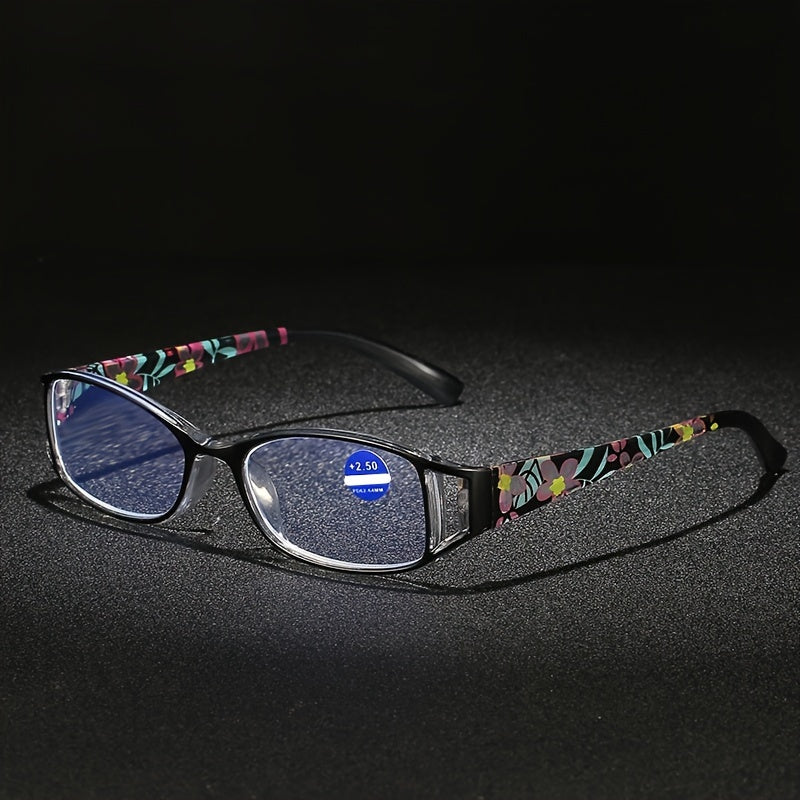 Lunettes de lecture bloquant la lumière bleue, rétro, florales, presbytes, lecteurs HD pour femmes et hommes + 1.0 à + 4.0