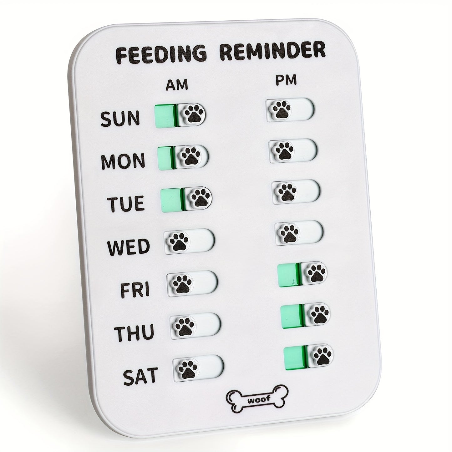 Plastic Dog Feeding Reminder, Magnetic Reminder Sticker Sign With Double-sided Adhesive Tape