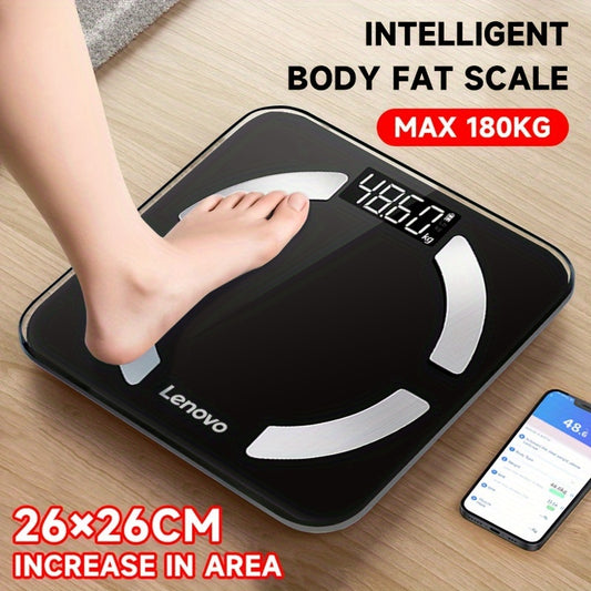 Accuway Smart Body Fat Scale Weight Scale High Precision Bluetooth Electronic Weight Scale HD Display 400 Lbs Multiple Health Data Analysis BMI Fat Muscle Moisture Mobile APP Connection